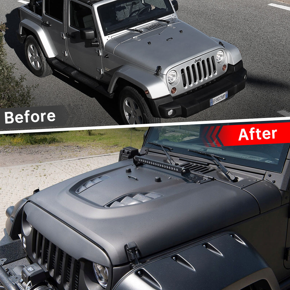 Metal Replacement Hood for Wrangler JK & JKU (2007–2017)