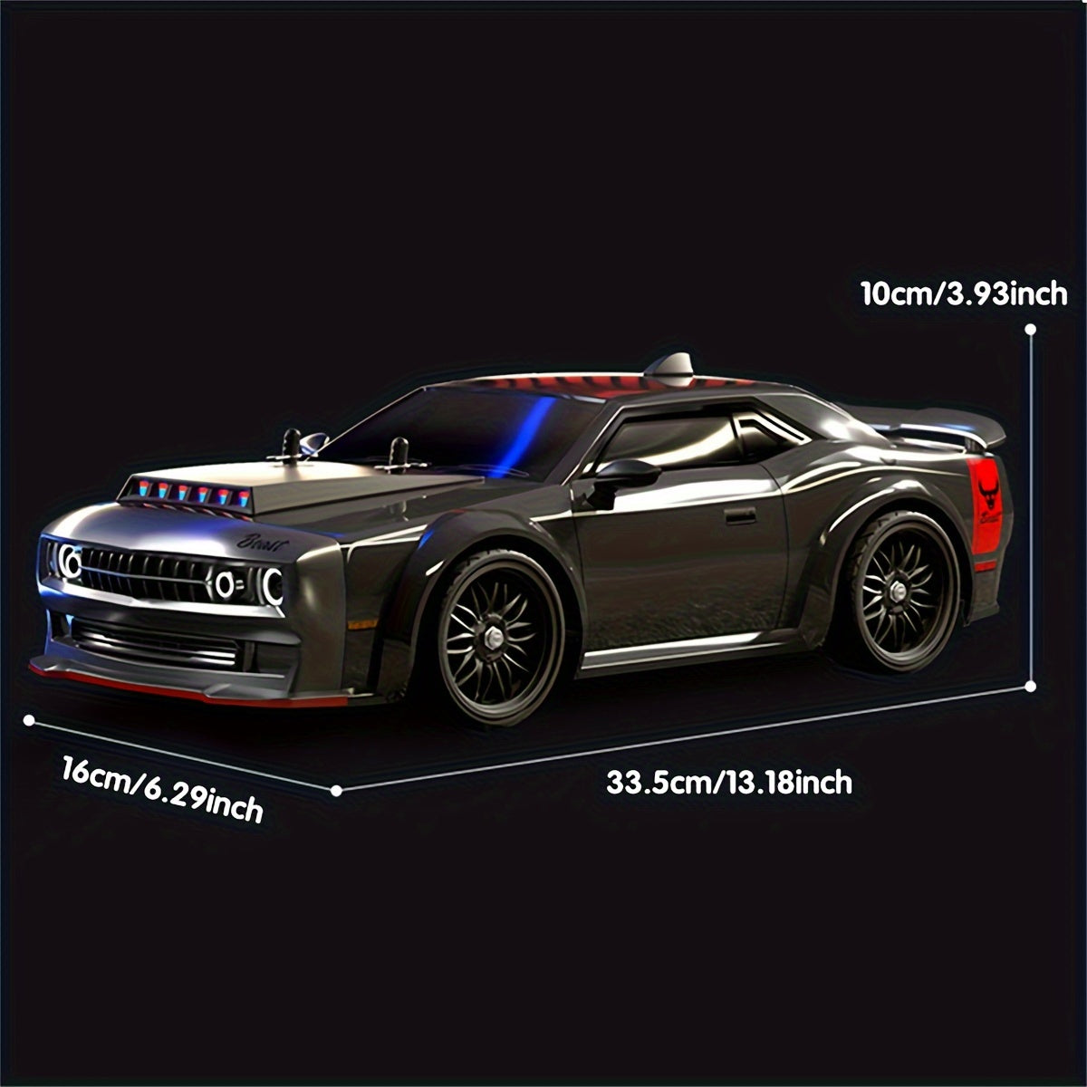 70KM/H All Terrain High Speed Off-road RC Car, 2.4Ghz Remote Control, 150M RC Distance, Full Proportional Adjustment, Lighting Modes, Brushless Motor, Outdoor Sports Racing/Drifting, Birthday Gifts