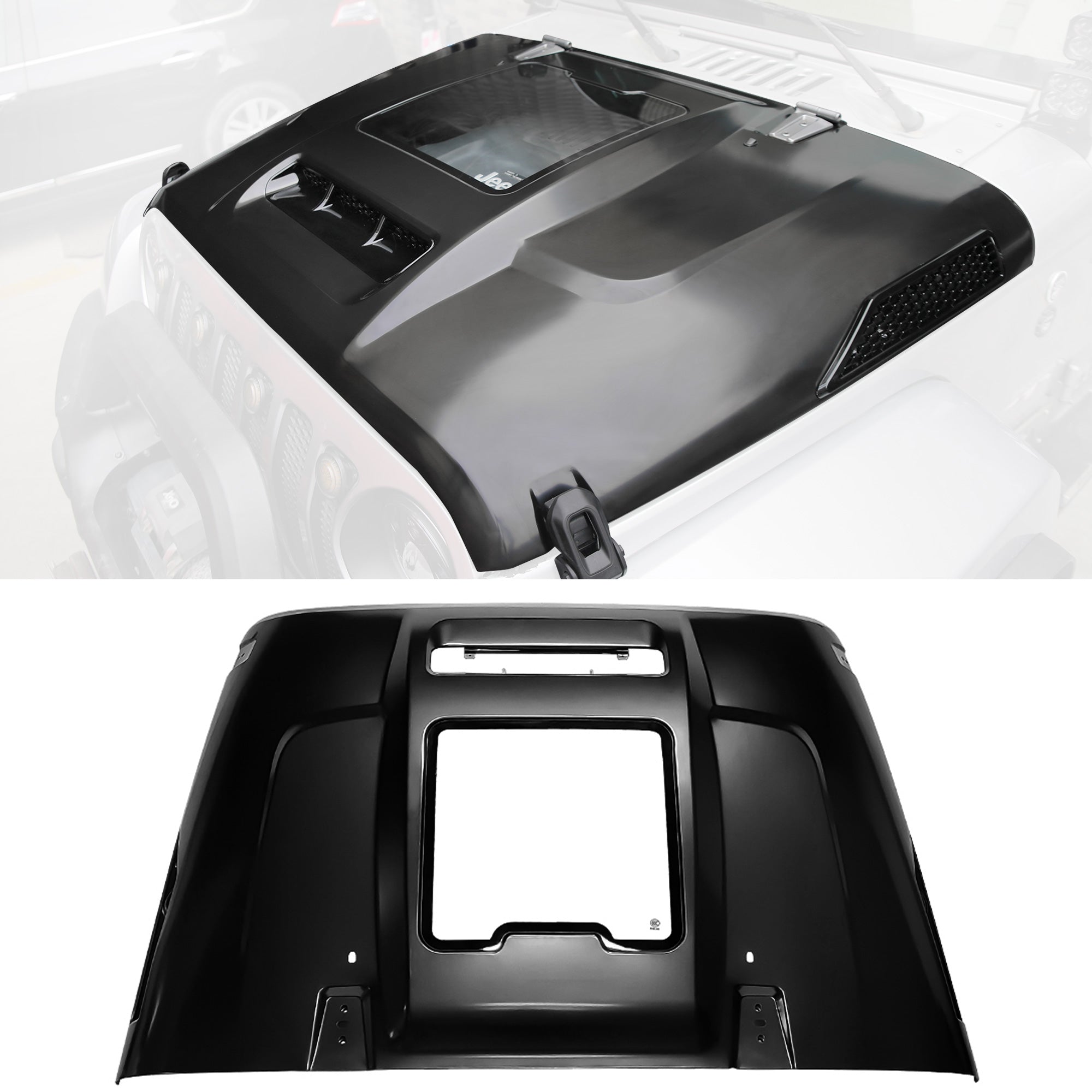 Vented Replacement Hood for Wrangler JK (2007–2018)