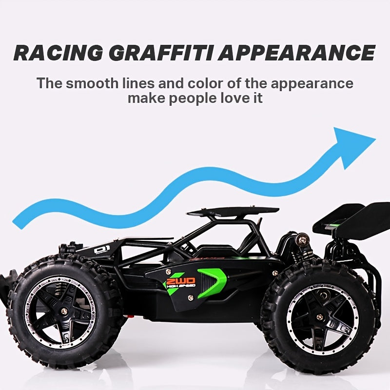 1: 18 Small High-speed Off-road 2. 4G Remote Control Car Drifting 15KM/H To Adapt To Various Road Sections Anti-collision Settings Rubber Big Tires Christmas, Halloween, Thanksgiving Gift