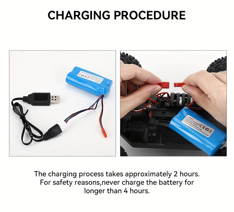 1:16 Scale All Terrain RC Cars, 2.4GHz 40KM/H High Speed 4WD Remote Control Car 4X4 Off Road Monster Truck, Blue Electric Vehicle Toys For Vehicle Enthusiasts Halloween Christmas Birthday Gifts