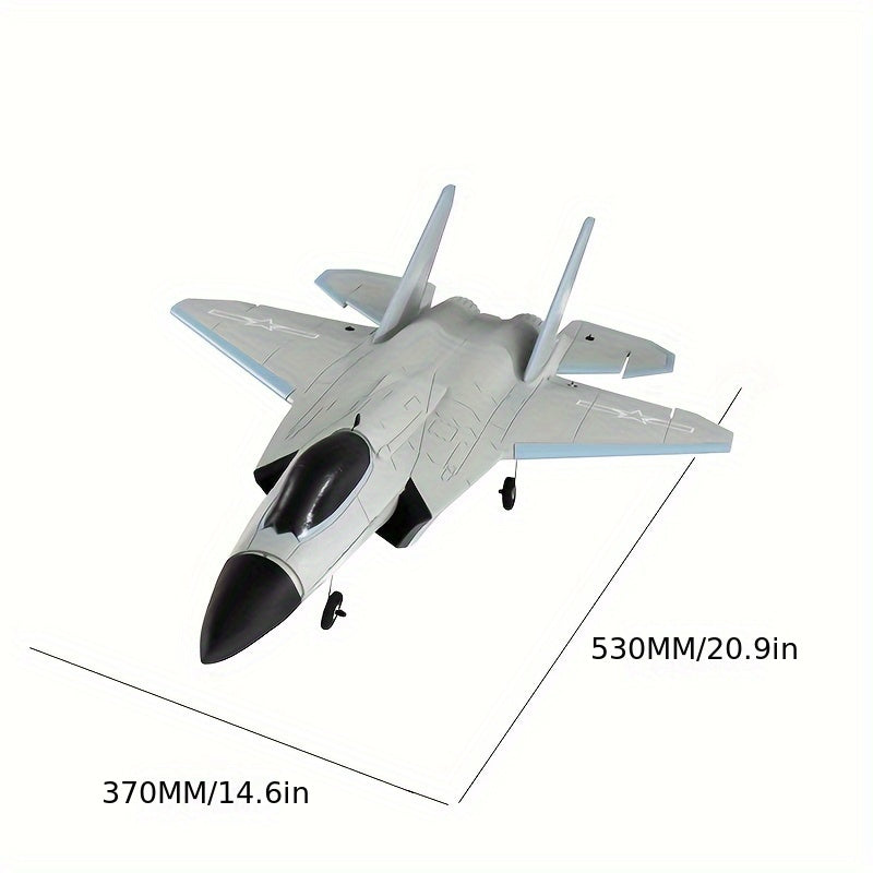 J35 High-Speed RC Fighter Jet Drone - Weatherproof, Durable Foam Wings, 2.4G Remote Control, USB Rechargeable 650mAh Battery, Easy Assembly & Flight