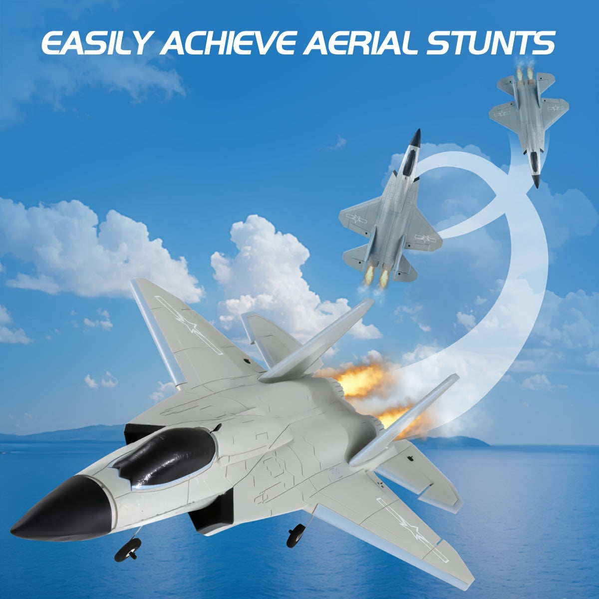 J35 High-Speed RC Fighter Jet Drone - Weatherproof, Durable Foam Wings, 2.4G Remote Control, USB Rechargeable 650mAh Battery, Easy Assembly & Flight