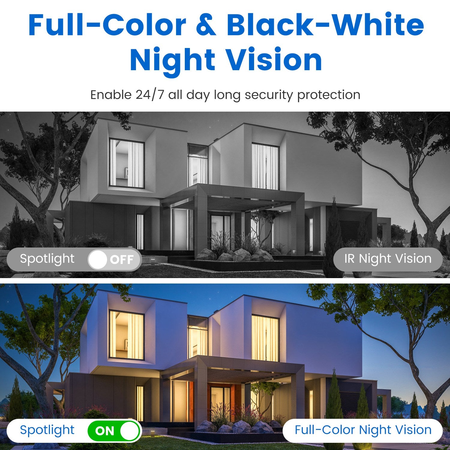 1080P HD 4-Lens Security Camera – 360° Pan & Tilt WiFi Surveillance