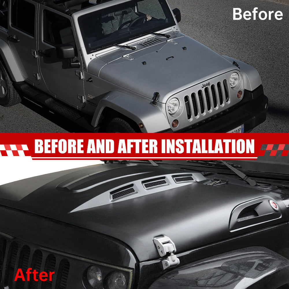 Avenger Style Hood for Wrangler JK (2007–2018)