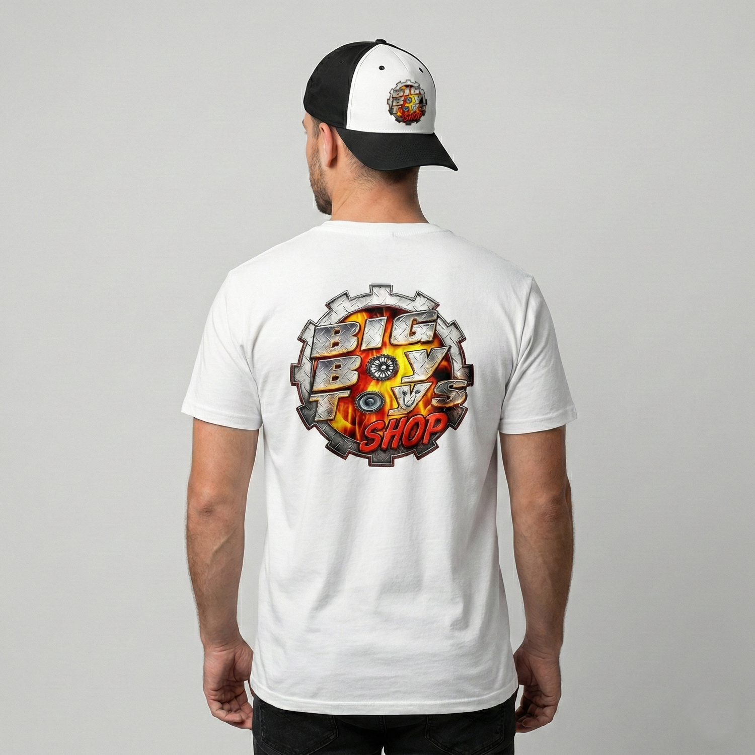 The "Daily Driver" Tee – Big Boy Toys Shop (Black/White)